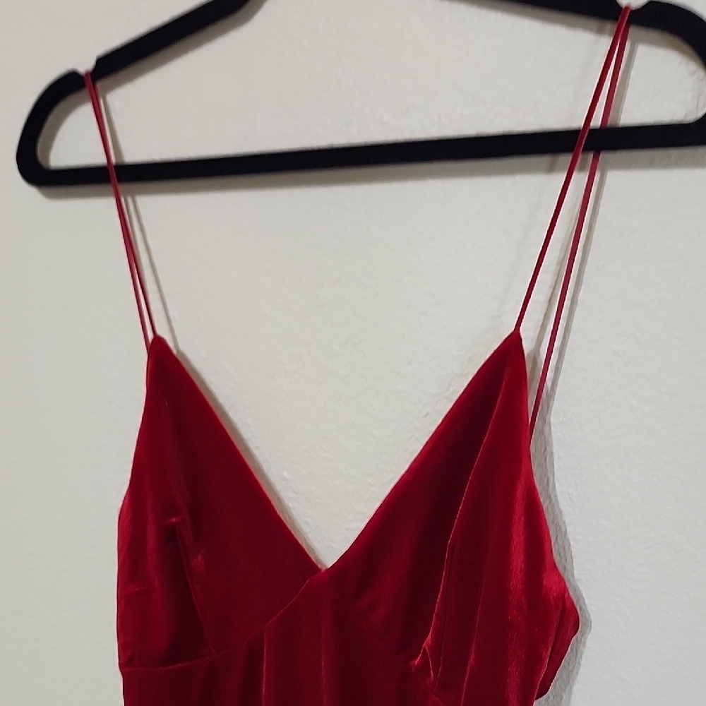Lovers + Friends Red Spaghetti Strap Slip Dress - Picture 3 of 9